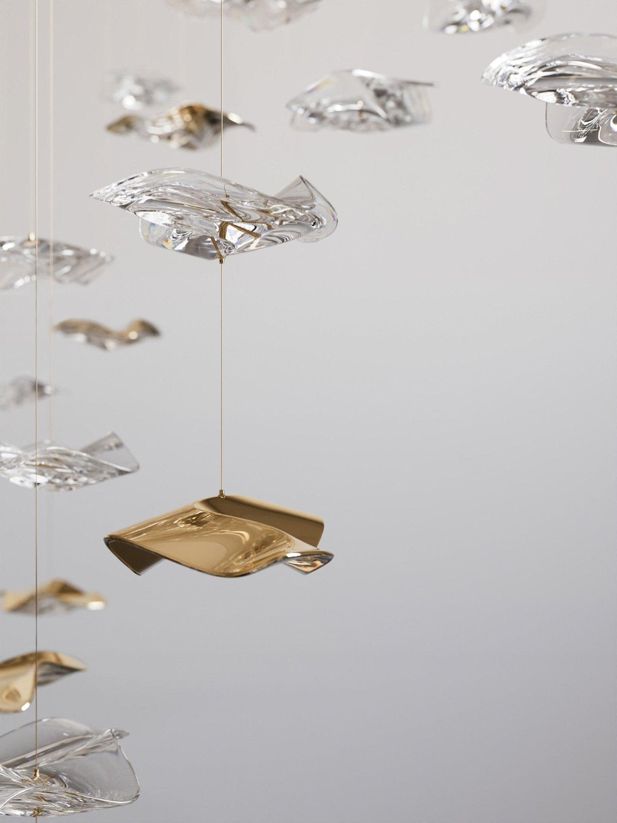 Lisk Luxury Brass Linear Chandelier