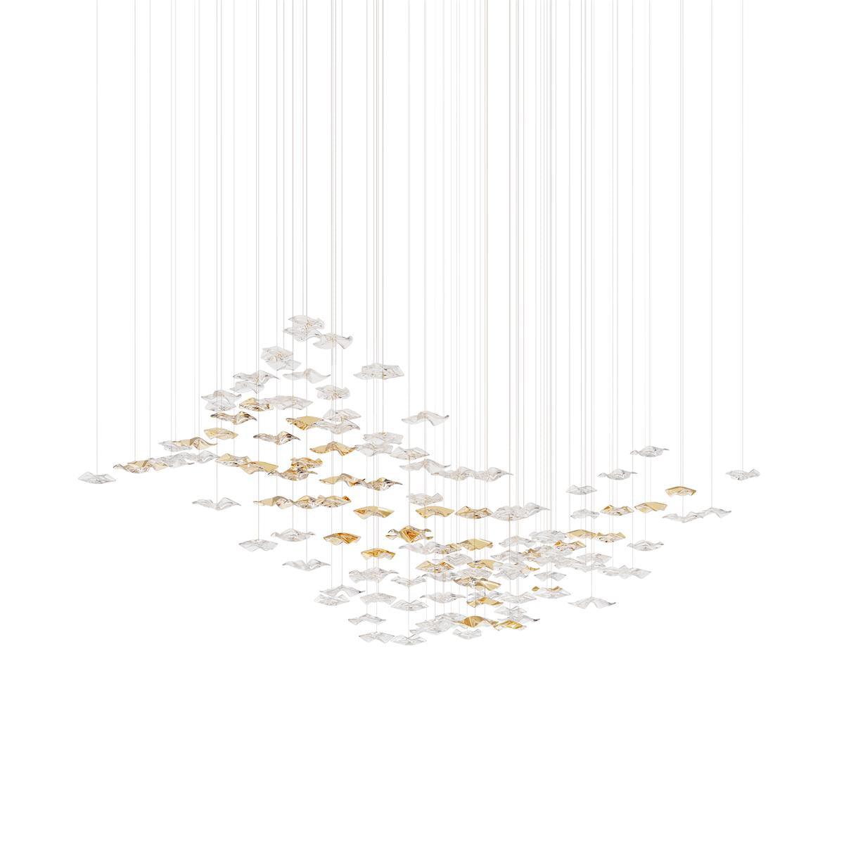 Velaise Luxury Tidal Art Glass Pendants Lamp