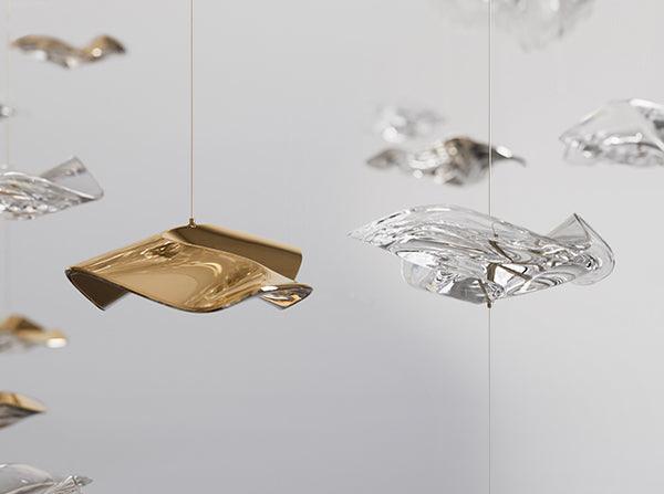 Vecarisra Luxury Tidal Art Glass Pendants Lamp - Neutral Decor