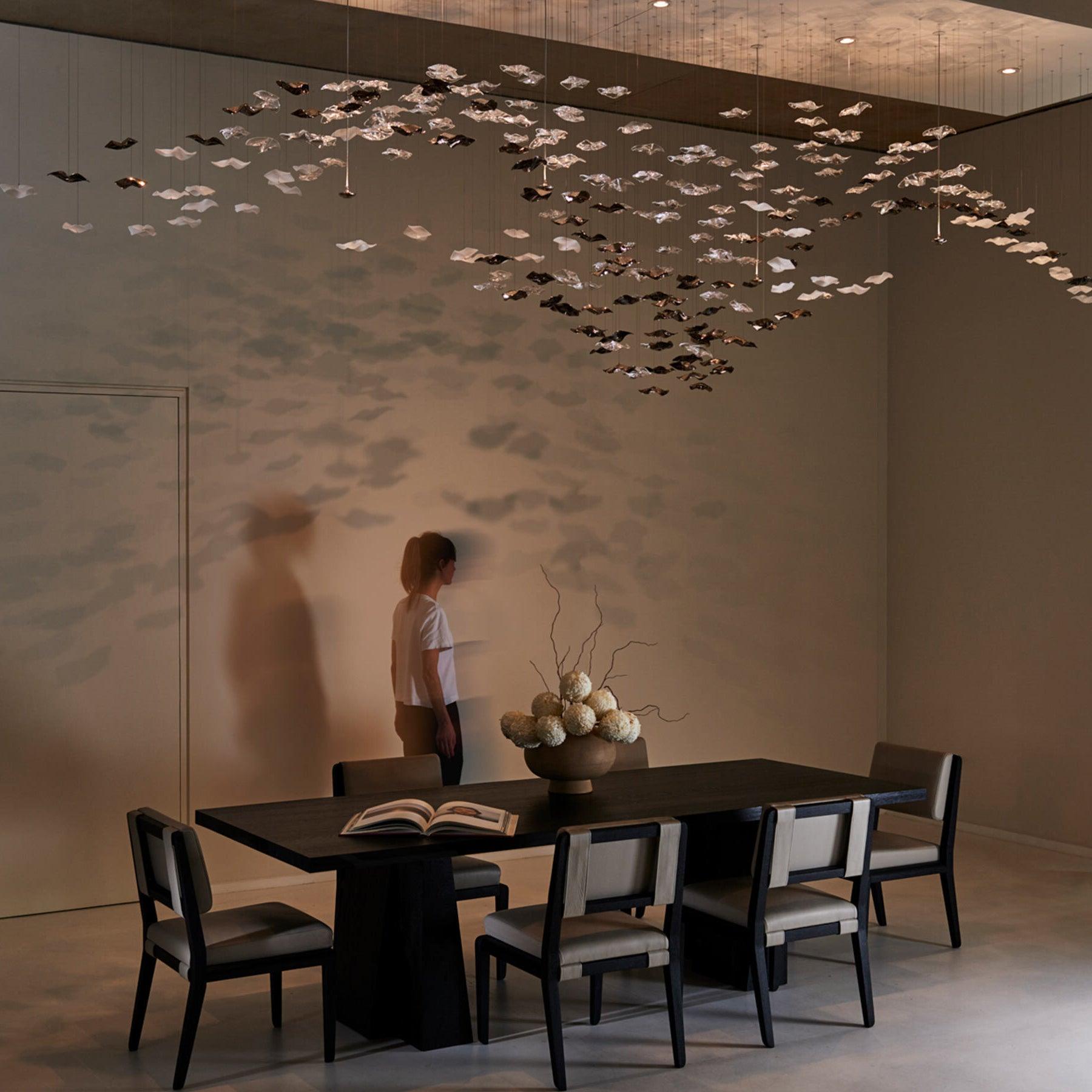 Velaise Luxury Tidal Art Glass Pendants Lamp