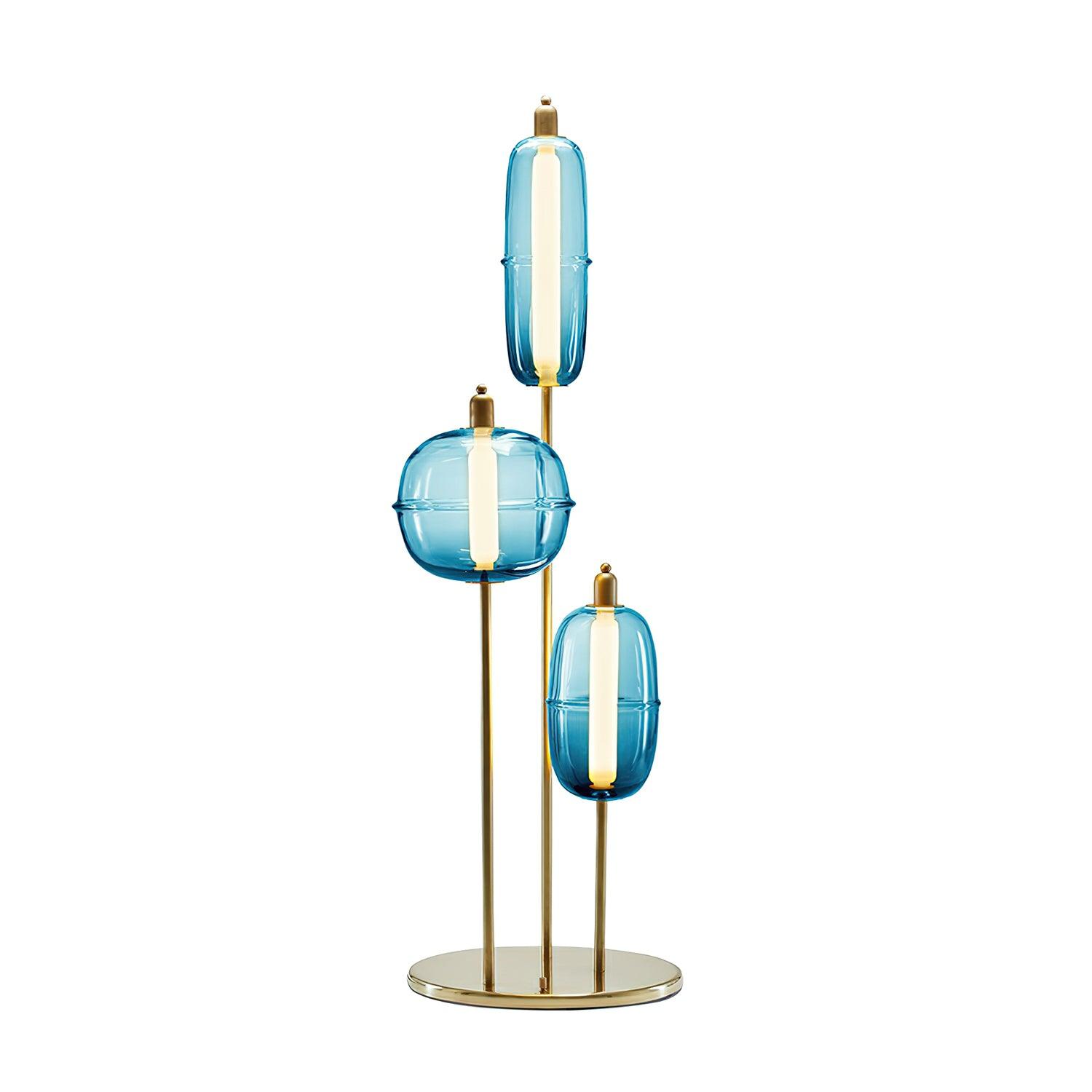 Fraser Modern Glass Floor Lamp - Neutral Decor