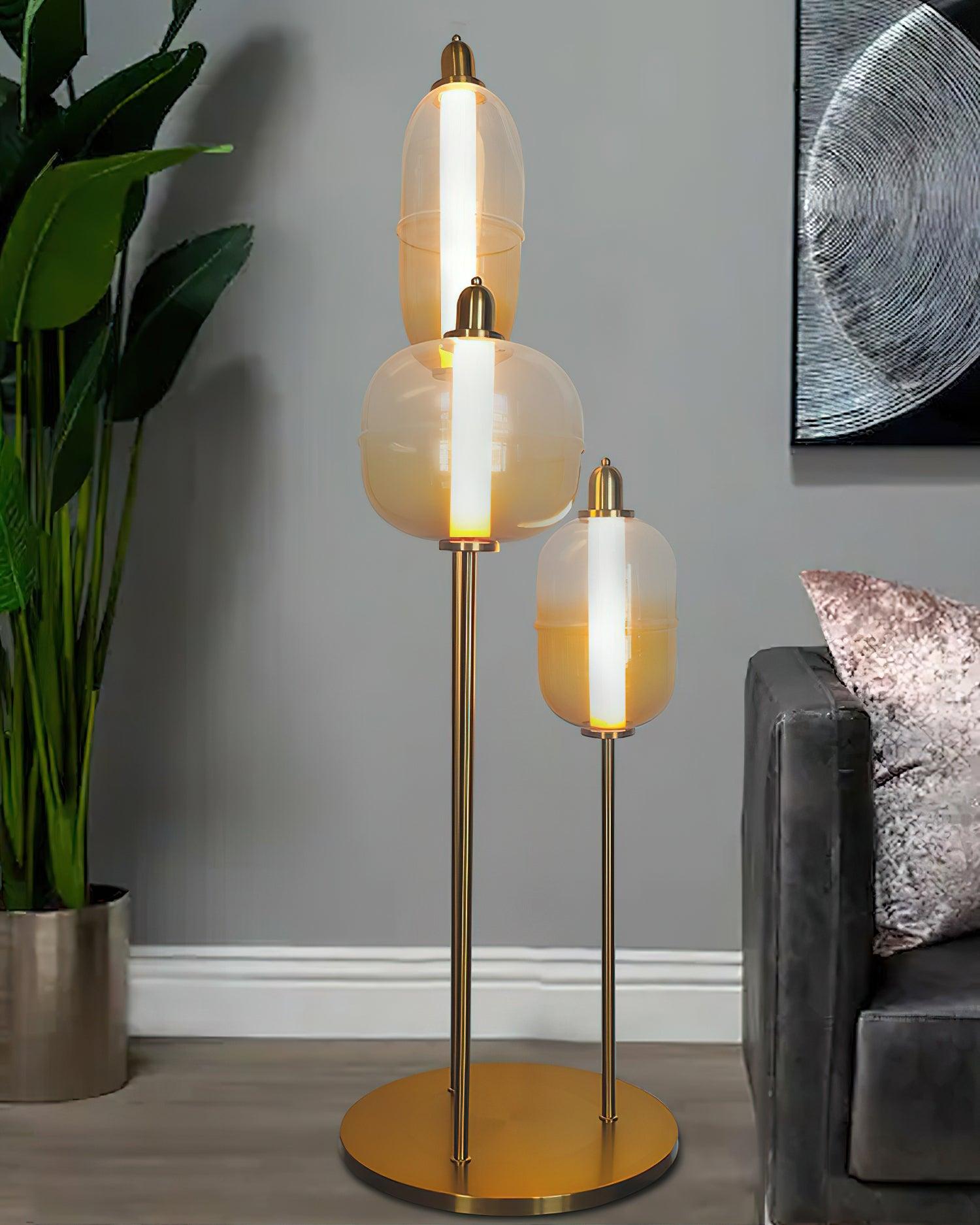 Arixel Modern Glass Floor Lamp