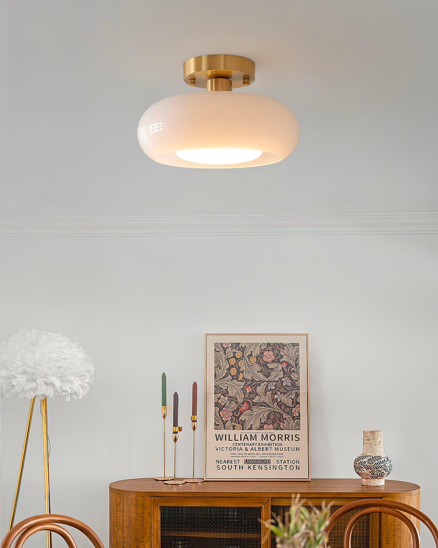 Aveline Glass Ceiling Light - Neutral Decor