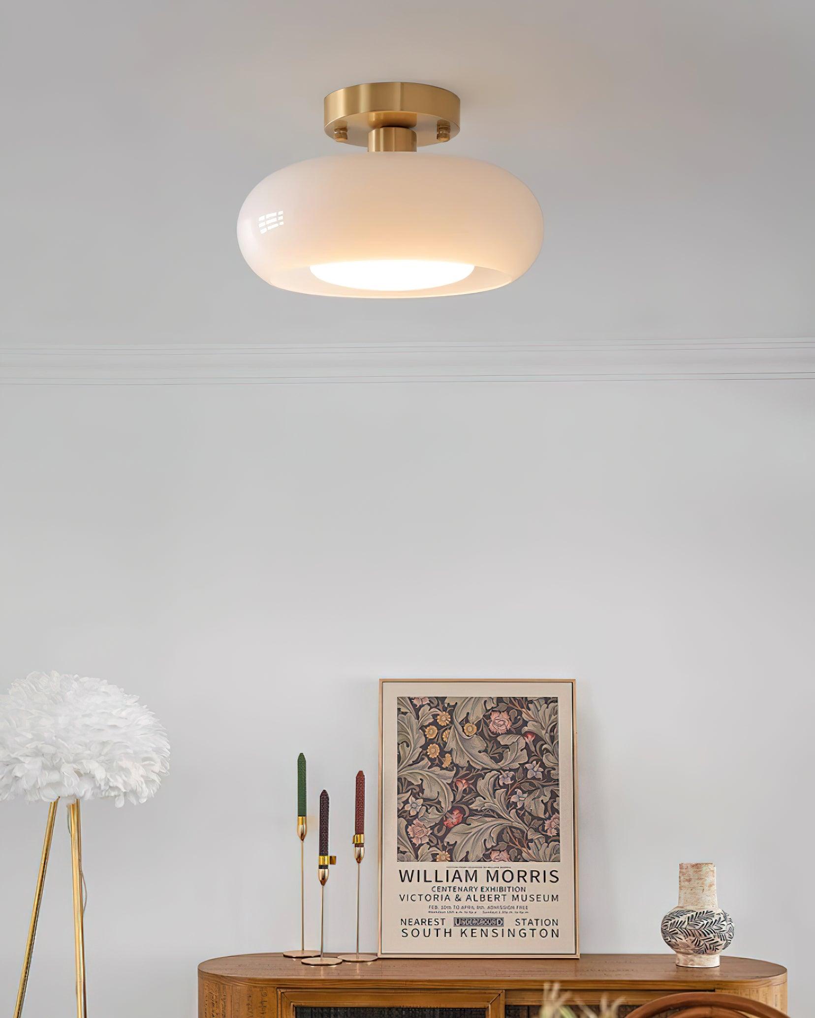 Aveline Glass Ceiling Light - Neutral Decor