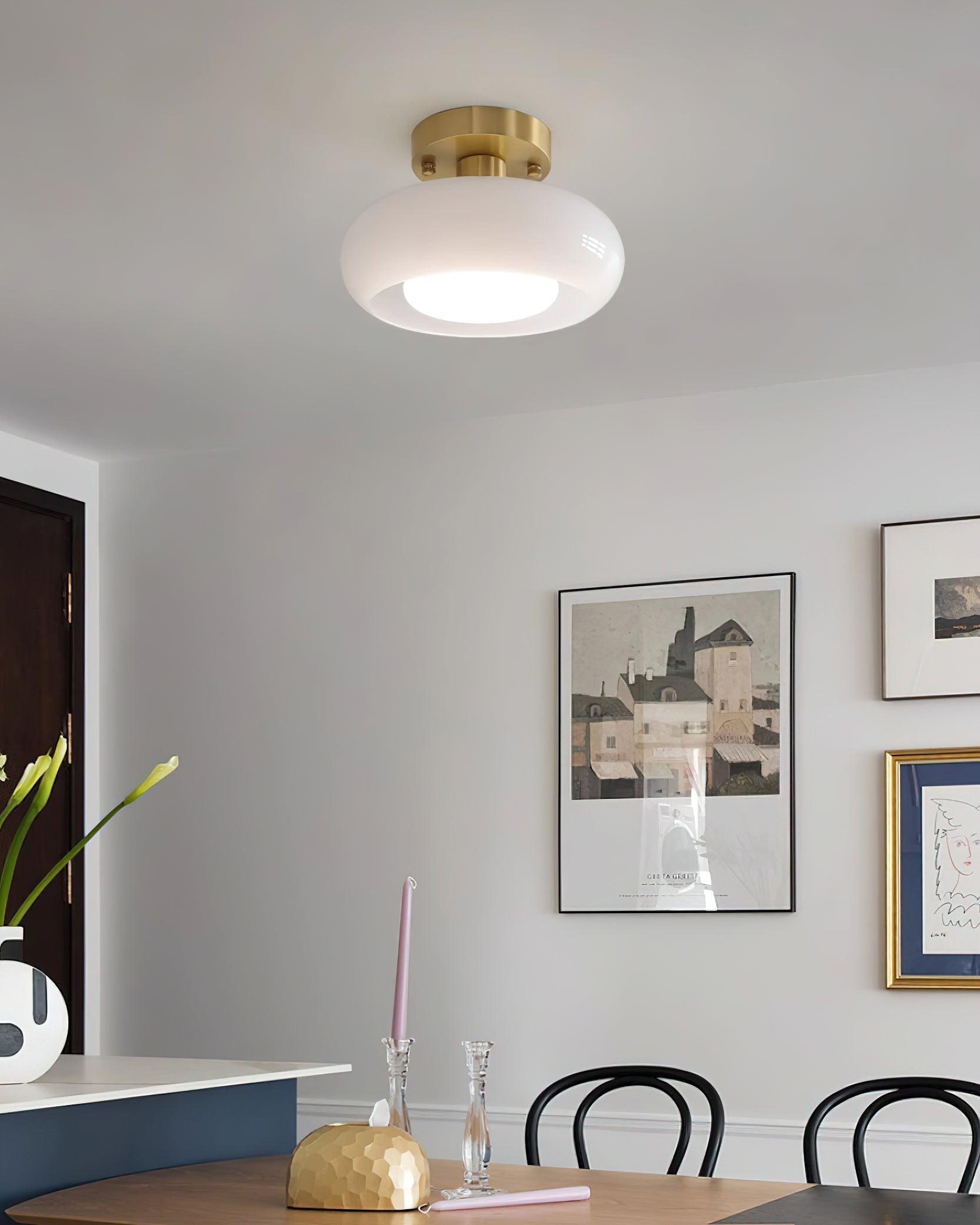 Aveline Glass Ceiling Light - Neutral Decor