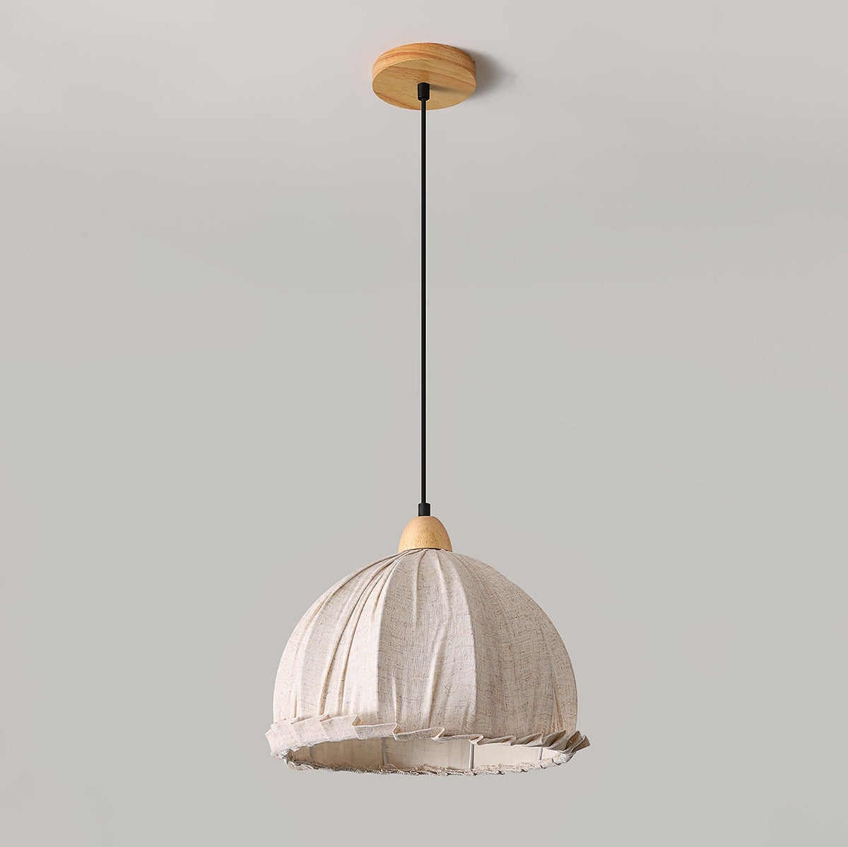 Shell Minimalist Wood Pendant Lamp