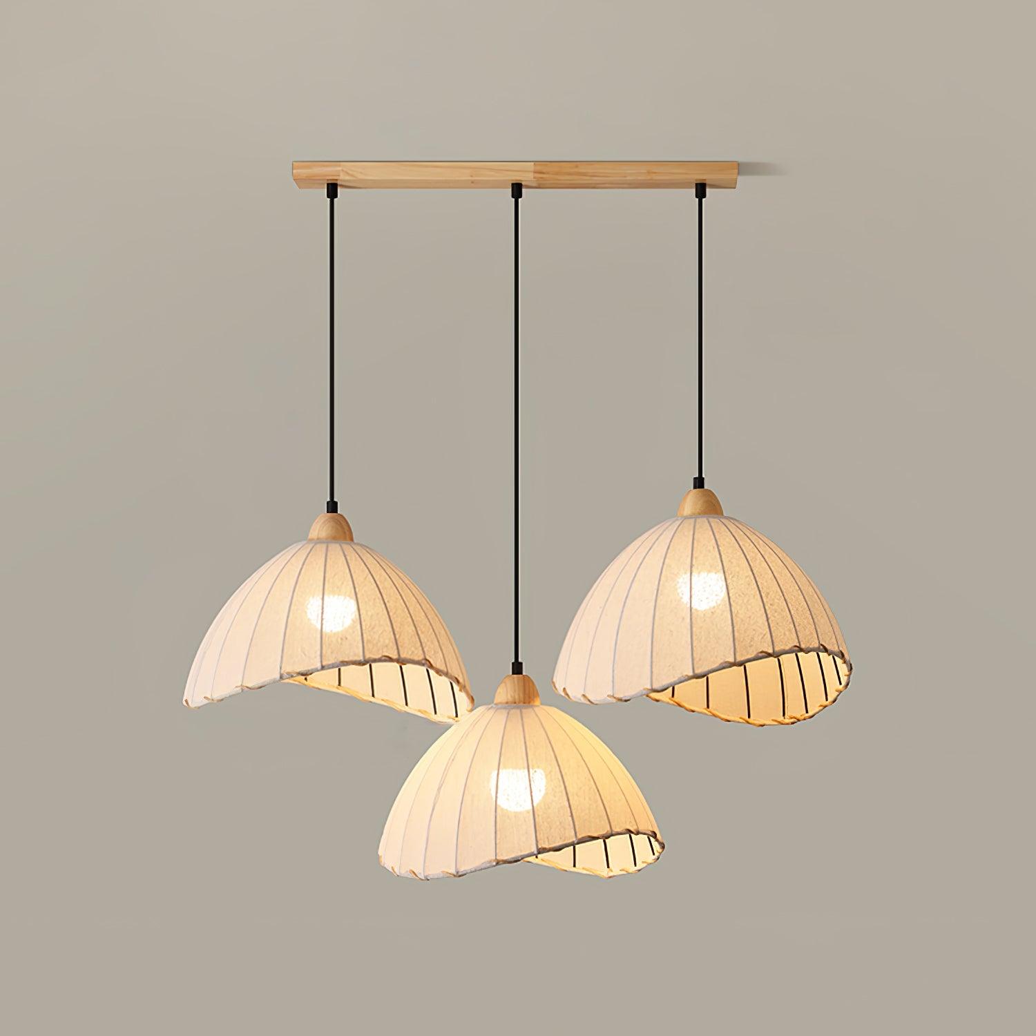 Shell Minimalist Wood Pendant Lamp