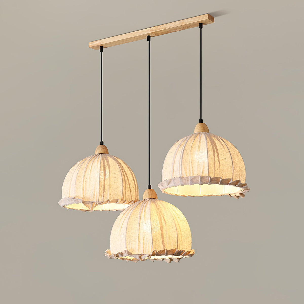Shell Minimalist Wood Pendant Lamp