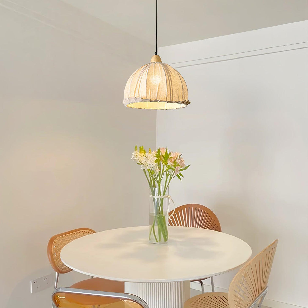 Shell Minimalist Wood Pendant Lamp