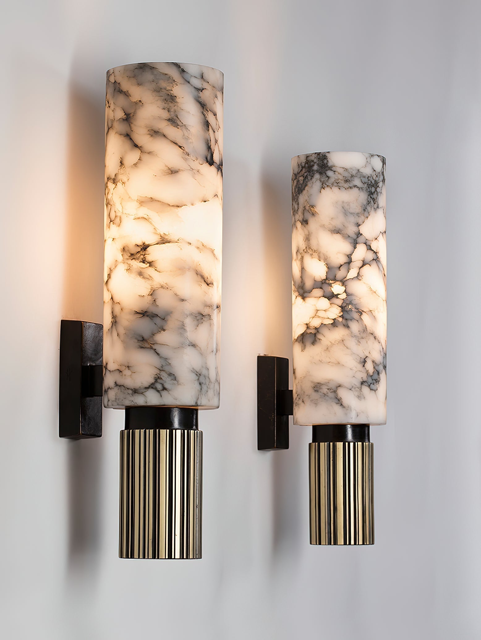 Olnoreth Modern Minimalist Alabaster Wall Lamp - Neutral Decor