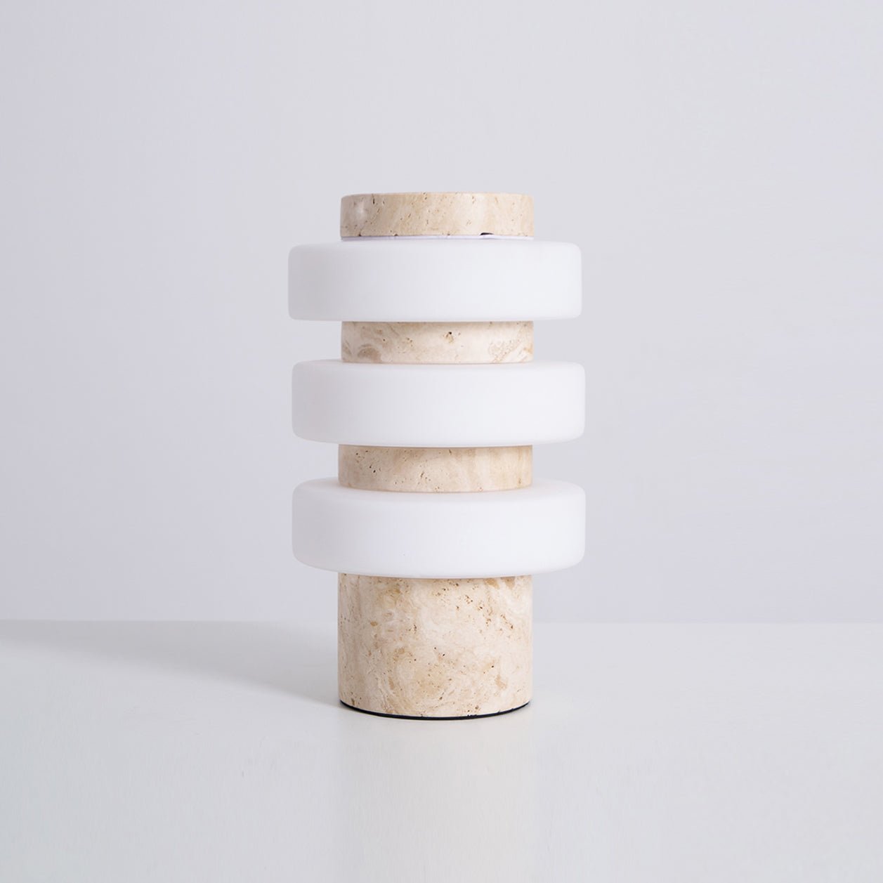 Thea Modern Travertine Table Lamp