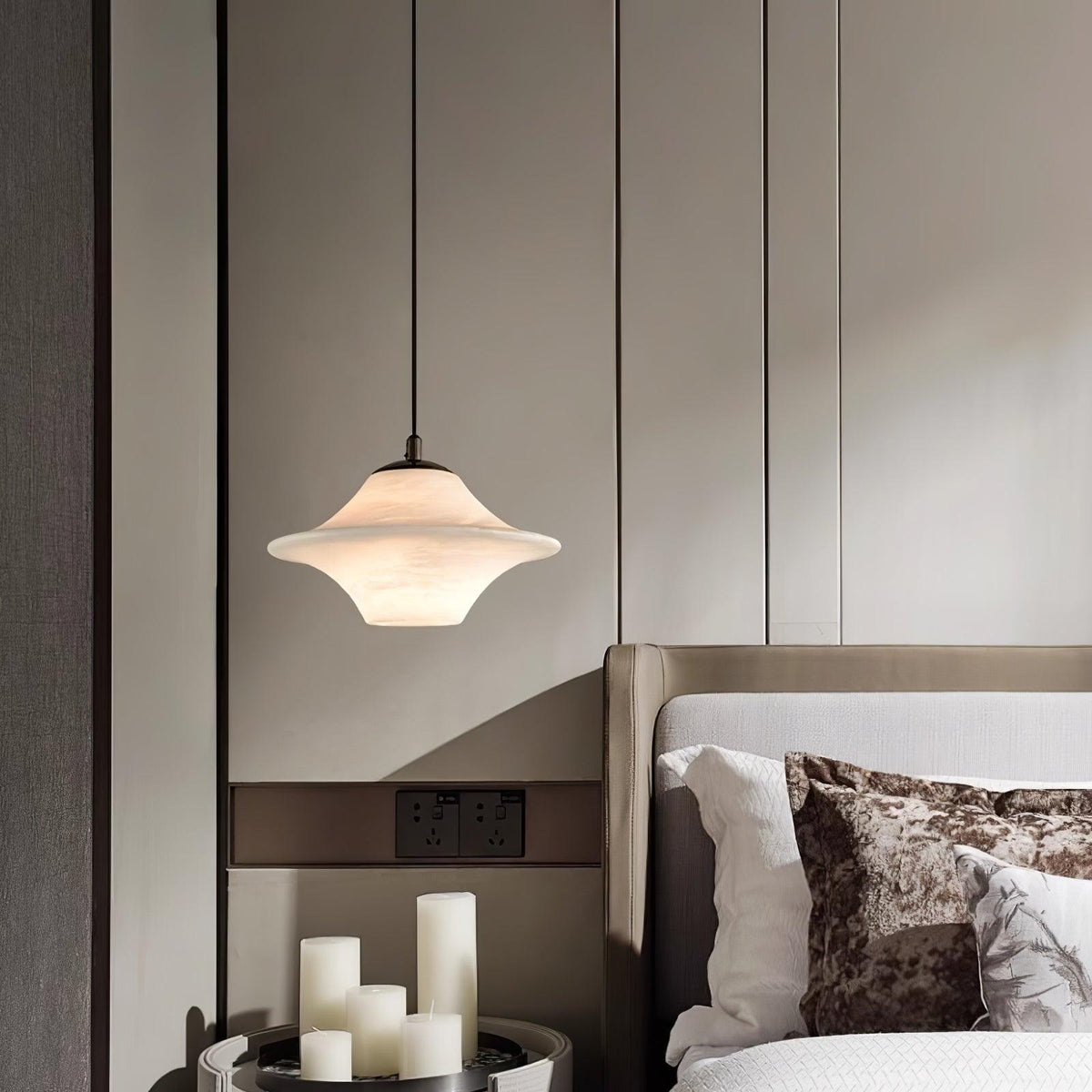 Elvina Alabaster Pendant Light
