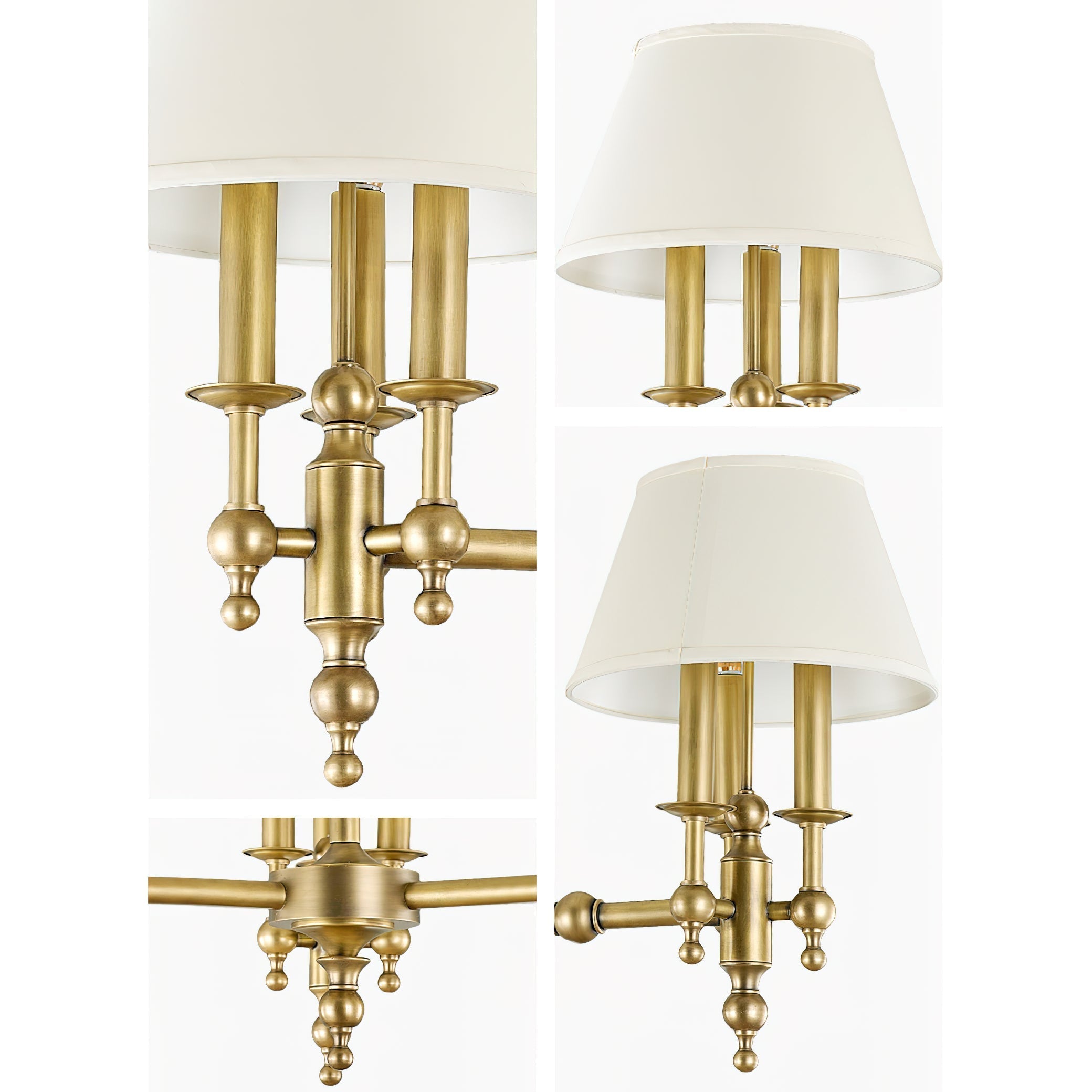 Comarion Vintage Traditional Chandelier - Neutral Decor