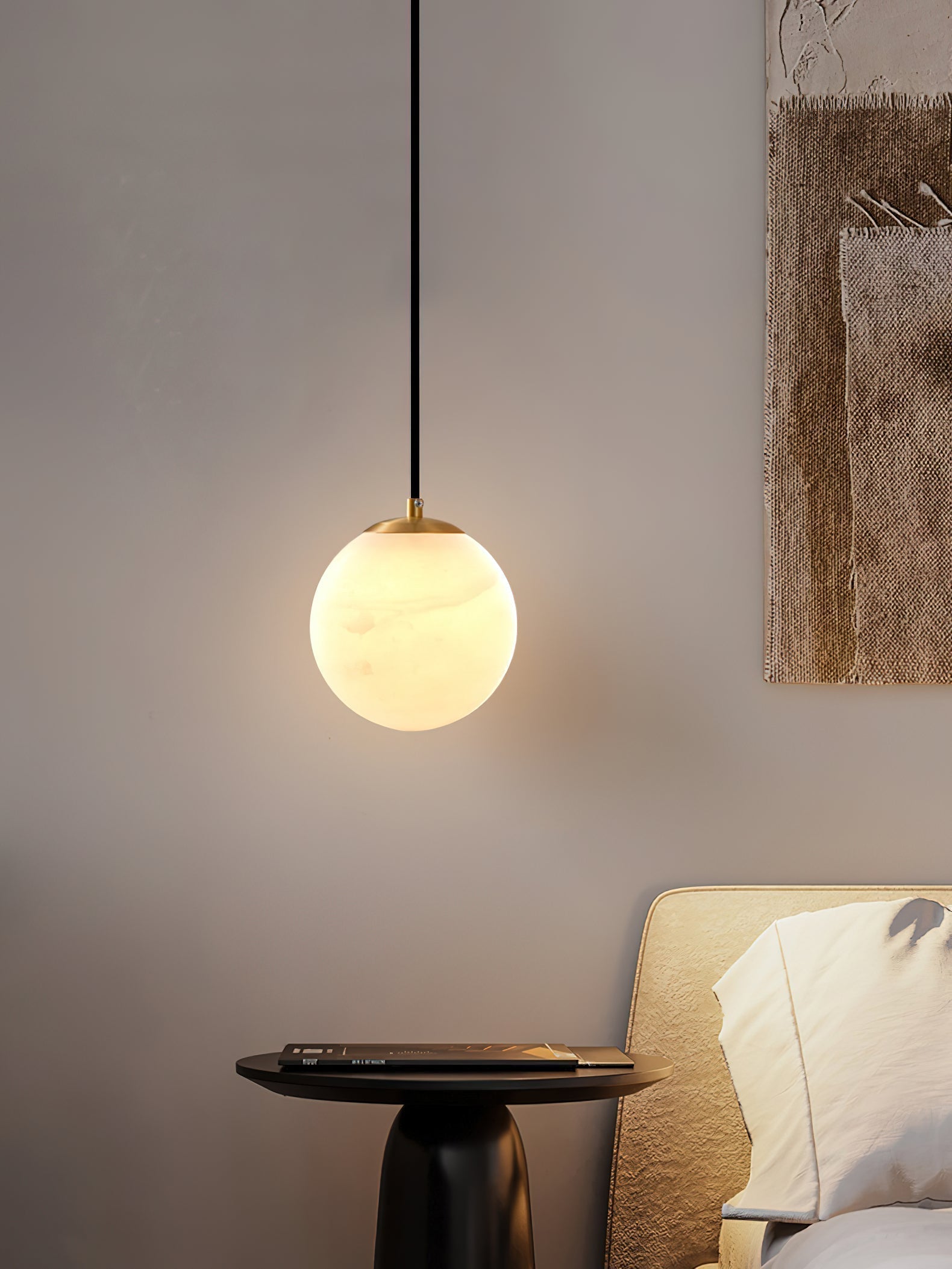 Nivenia Alabaster Pendant Light