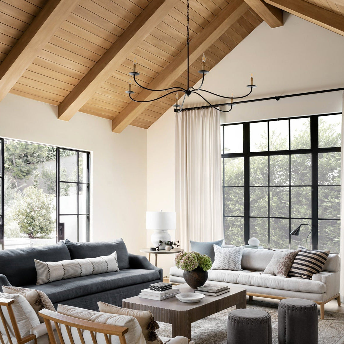 Odelia Chandeliers Candle-style Arc Farmhouse