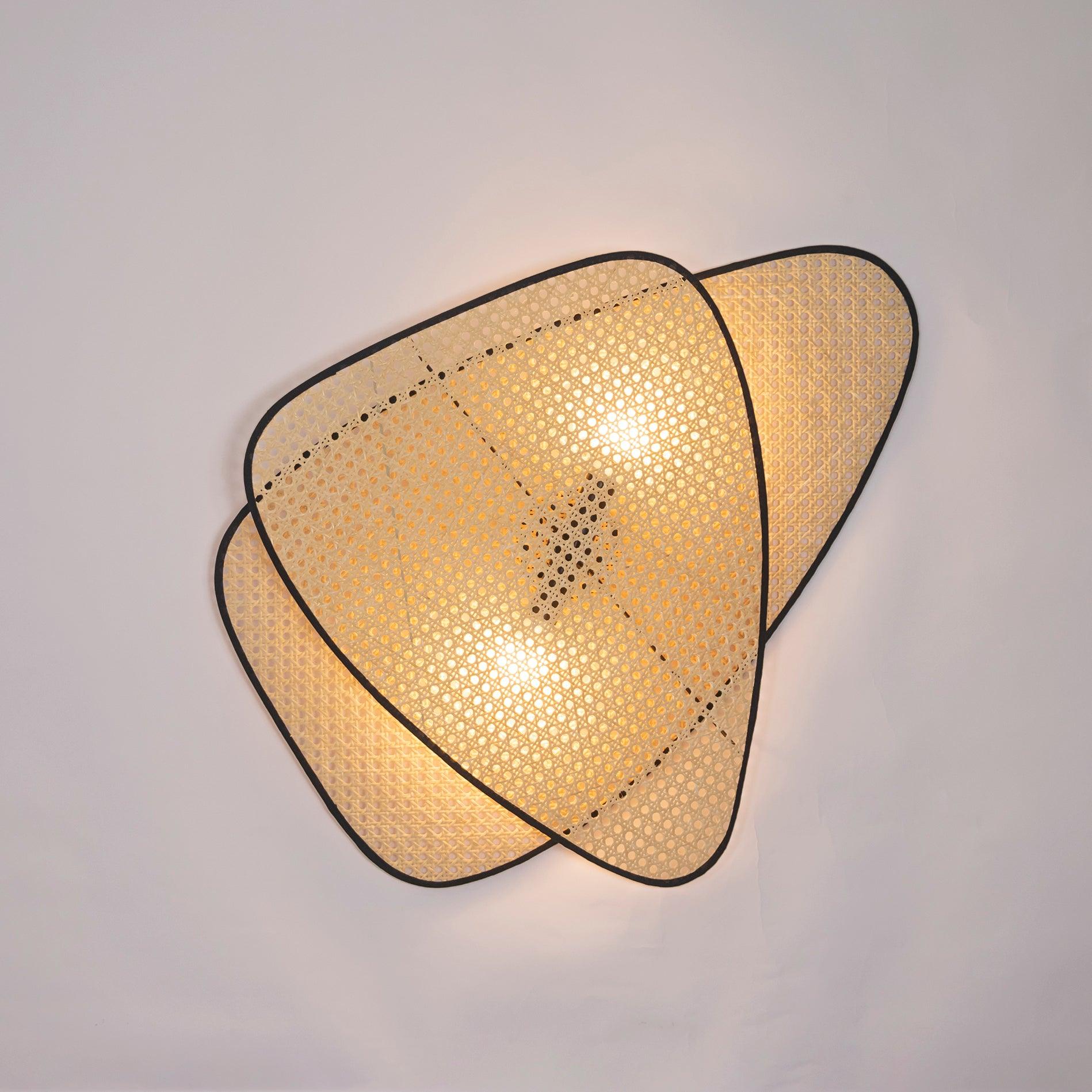 Caneira Art Natural Cannage Bamboo Sconce Wall lamp