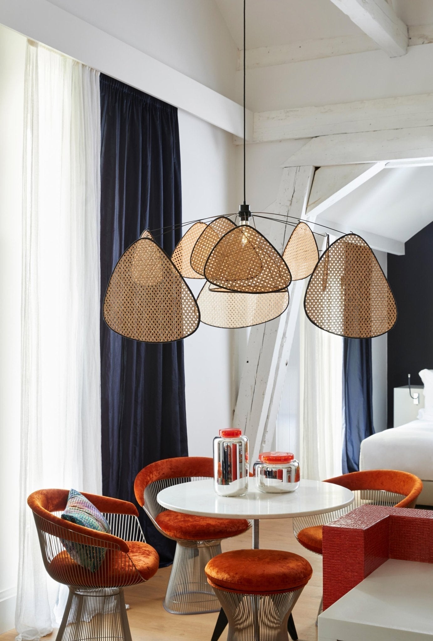 Orelivora Chandelier Screen Cannage Suspension Retro