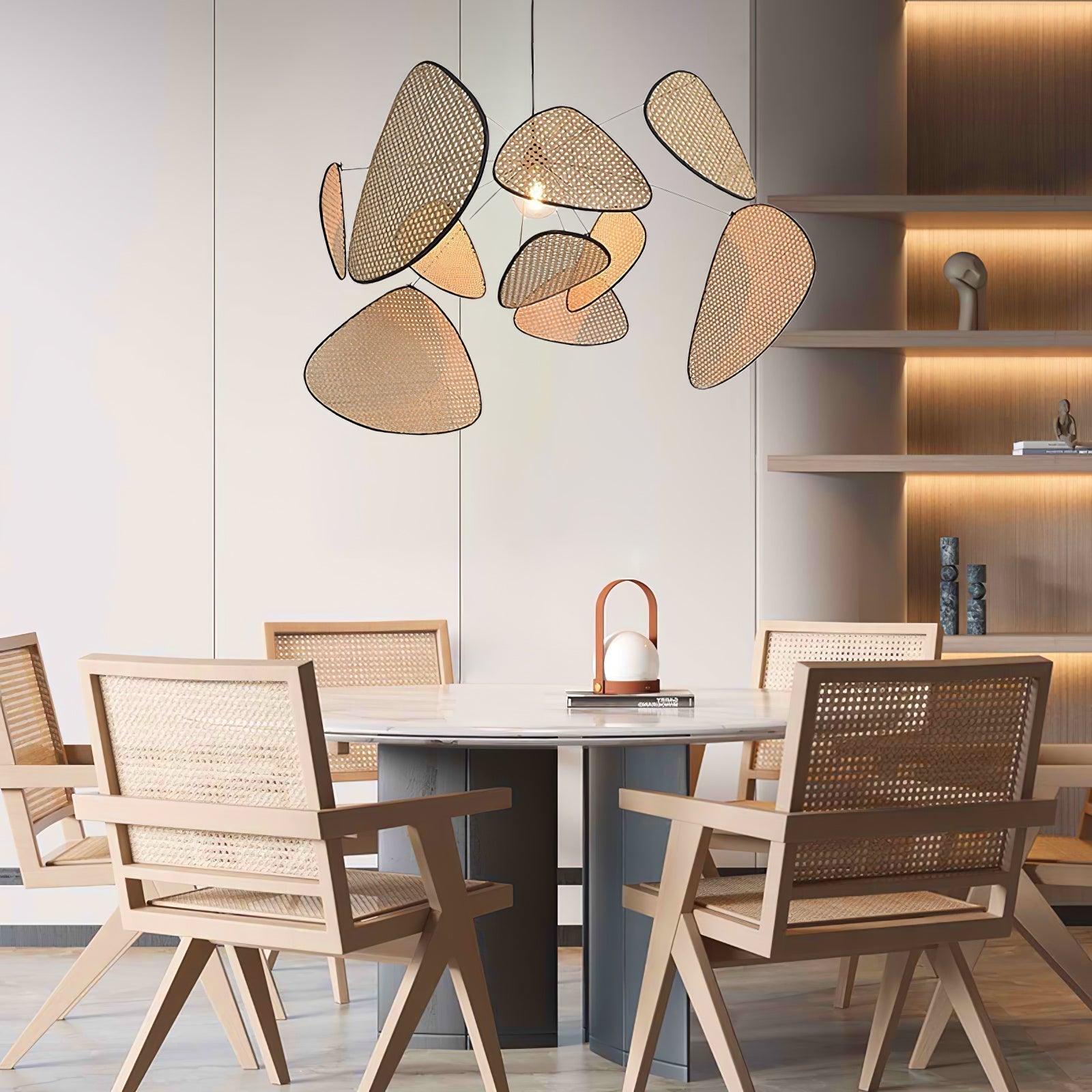 Orelivora Chandelier Screen Cannage Suspension Retro
