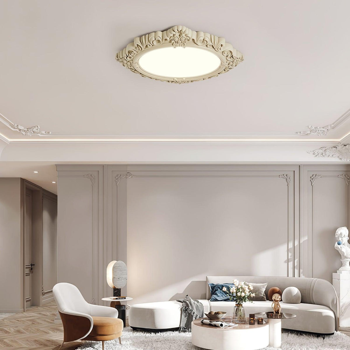 Avraee Sculpted Resin Ceiling Lamp