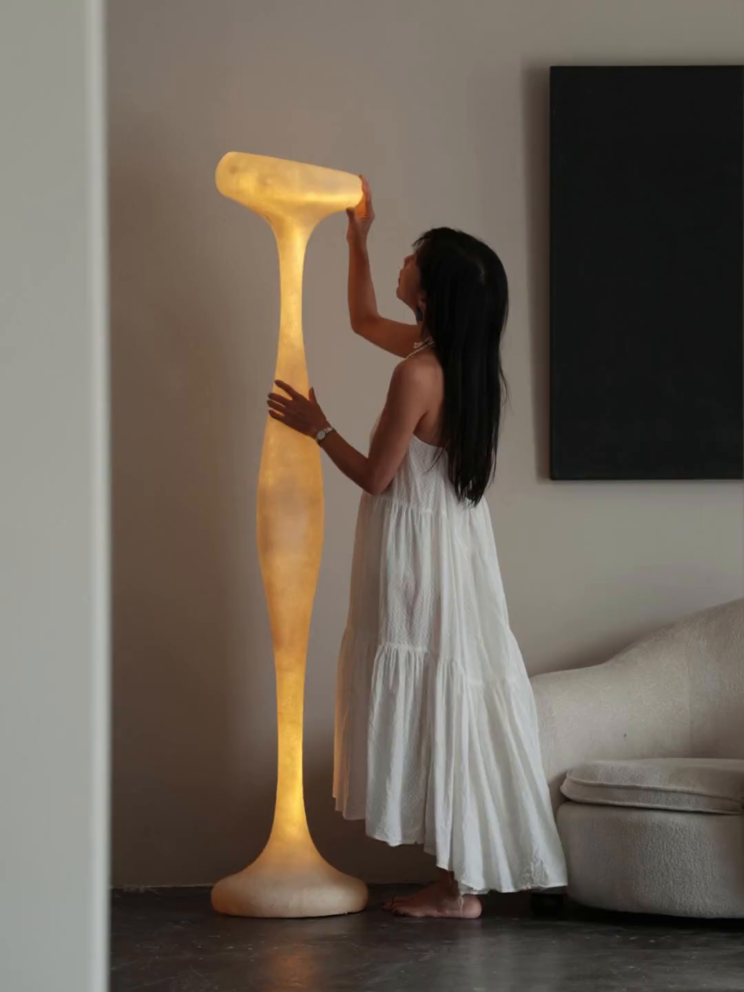 Sorenne Sculptural Tall Floor Lamp