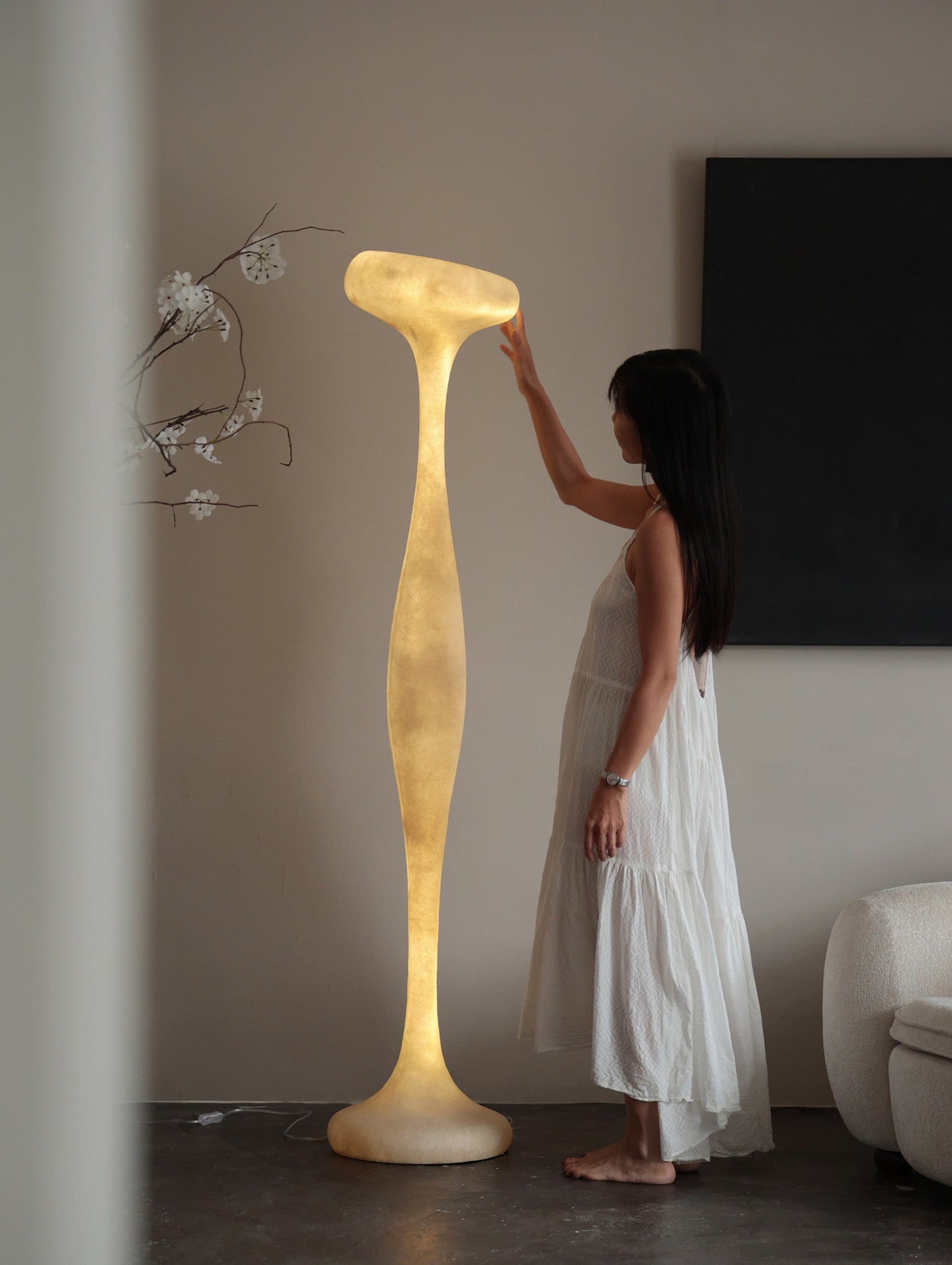 Sorenne Sculptural Tall Floor Lamp