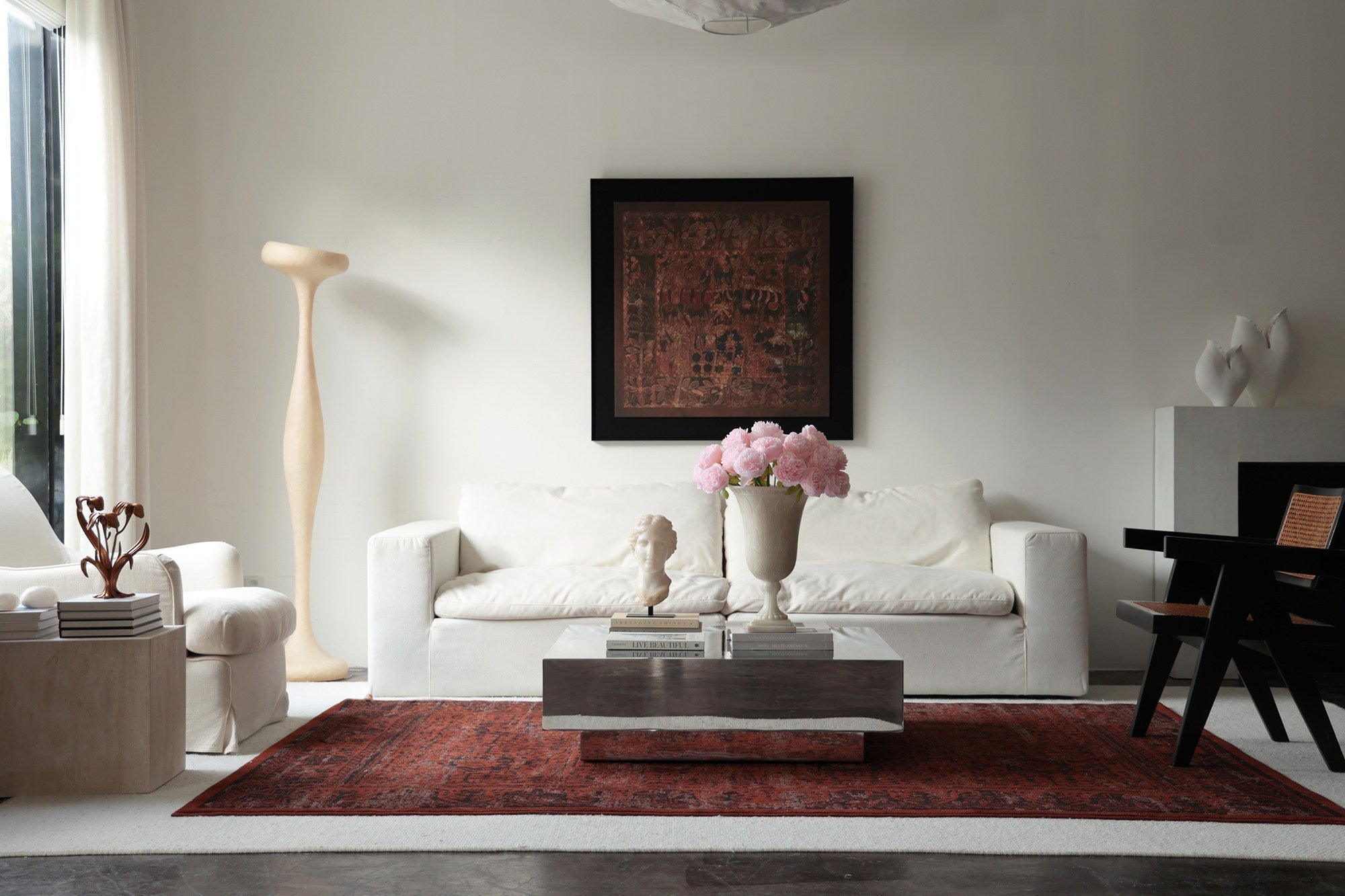 Sorenne Sculptural Tall Floor Lamp