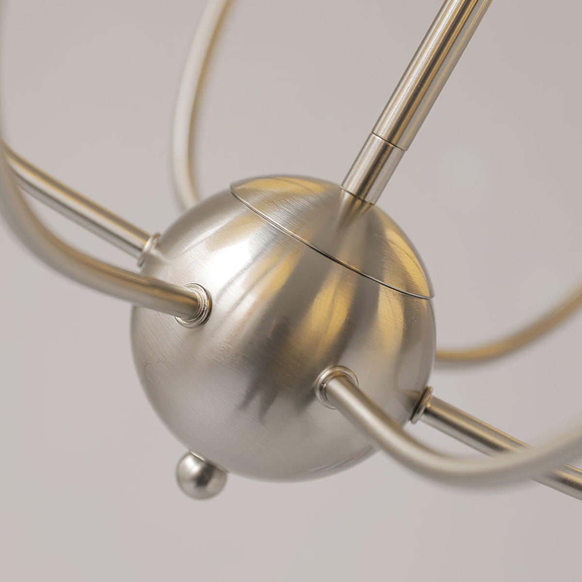 Pravin Chandelier Ceramic Ribbed Sculptural Glass Elegant