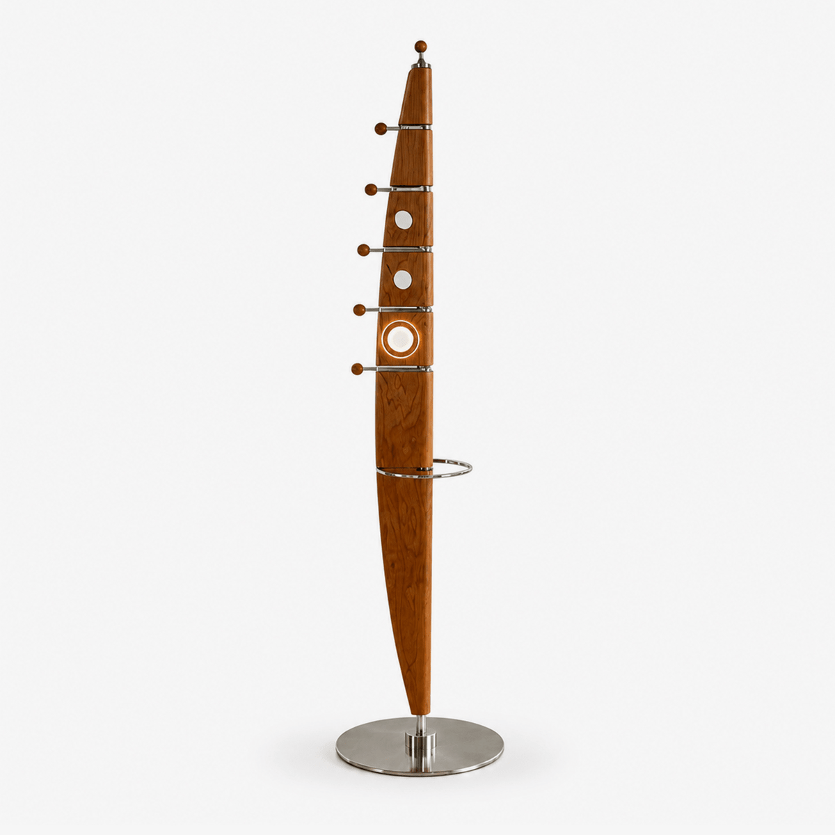 Sculptural Wood Coat Tree