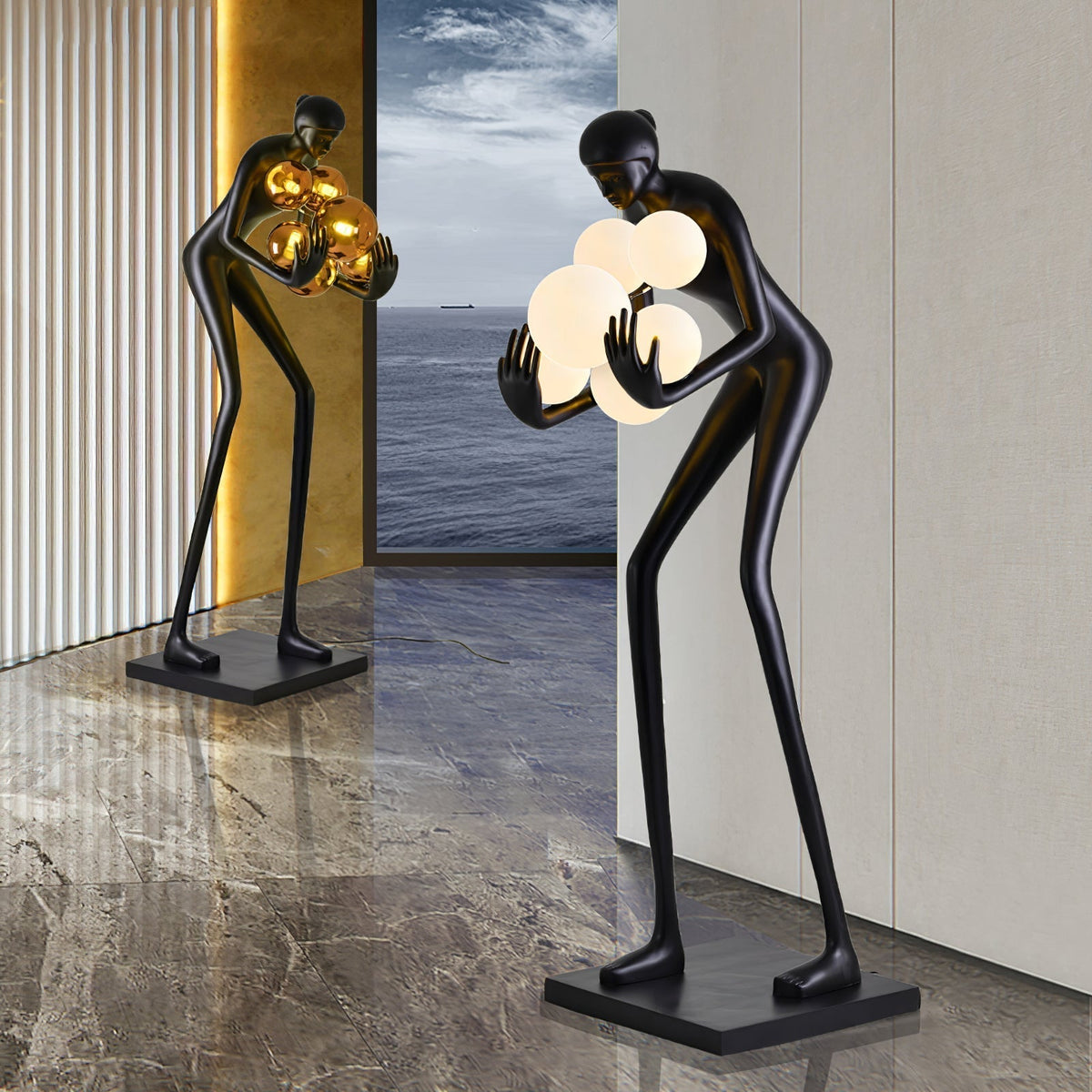Cradle Sculptural Floor Lamp