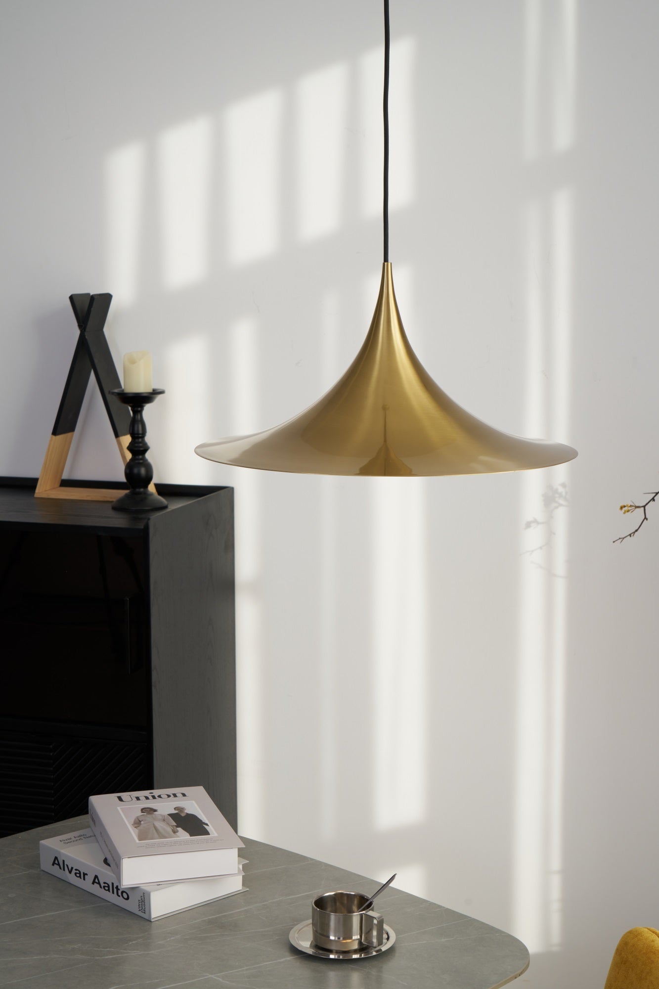 Valerira Steel Sculptural Pendant Light