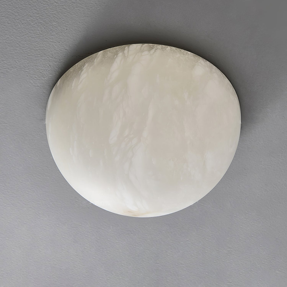 Elvar Semicircular Minimalist Alabaster Ceiling Light