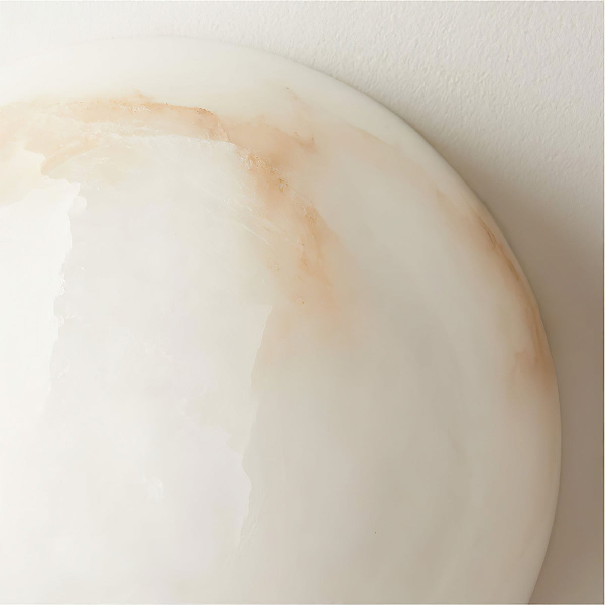 Elvar Semicircular Minimalist Alabaster Ceiling Light