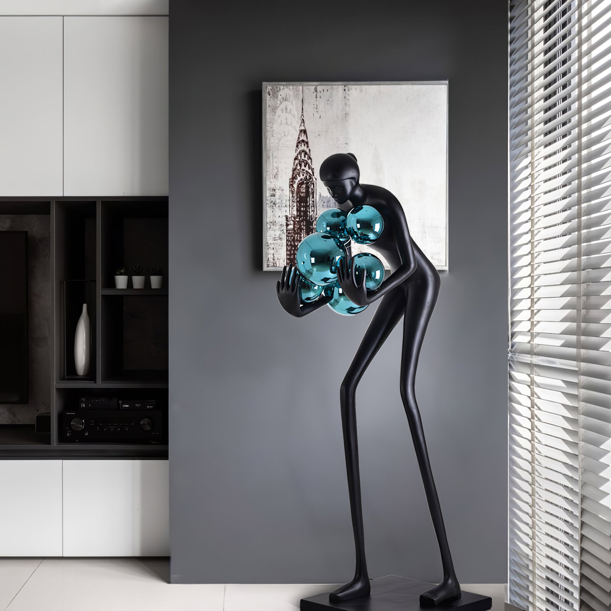Cradle Sculptural Floor Lamp