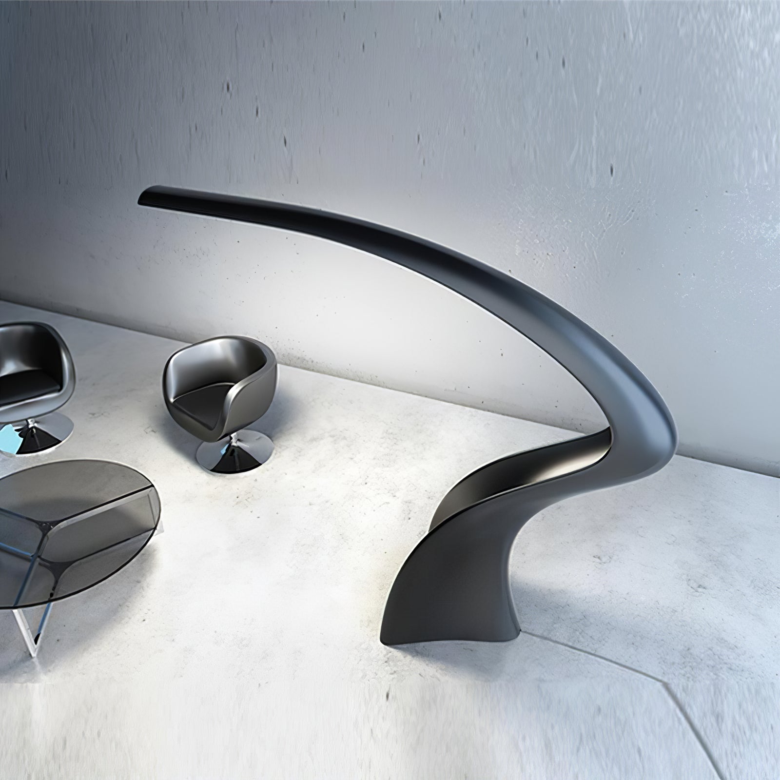 Fluten Black Modern Floor Lamp
