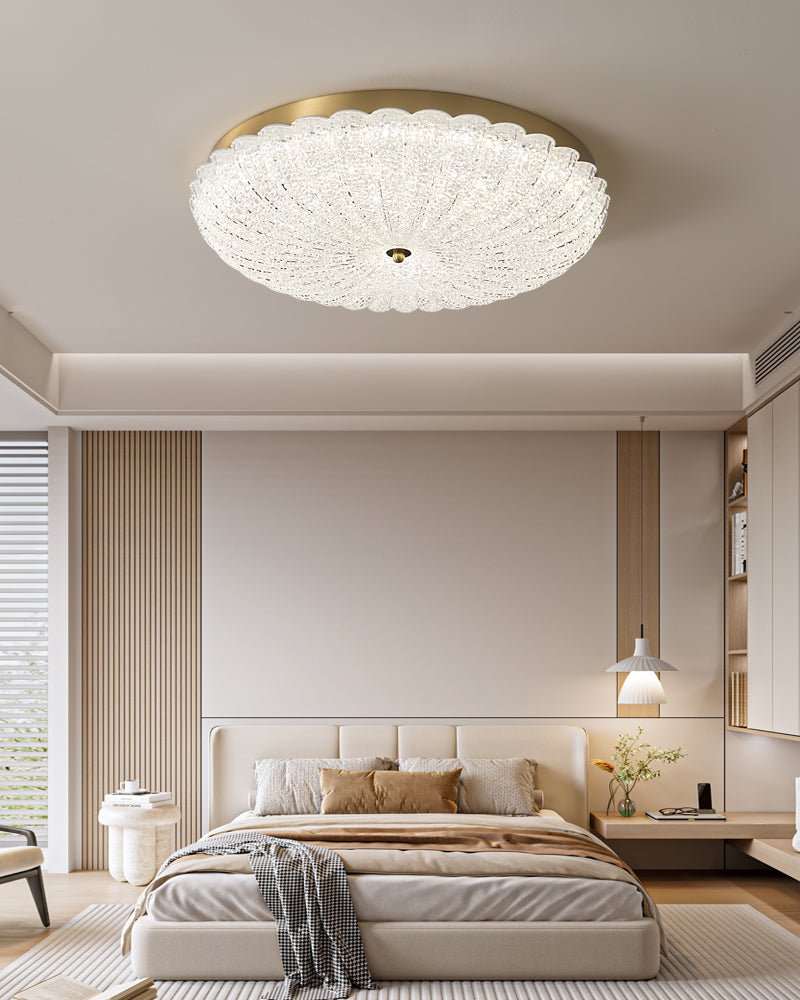 Celeria Premium Nordic Art Brass Glass Ceiling Lamp
