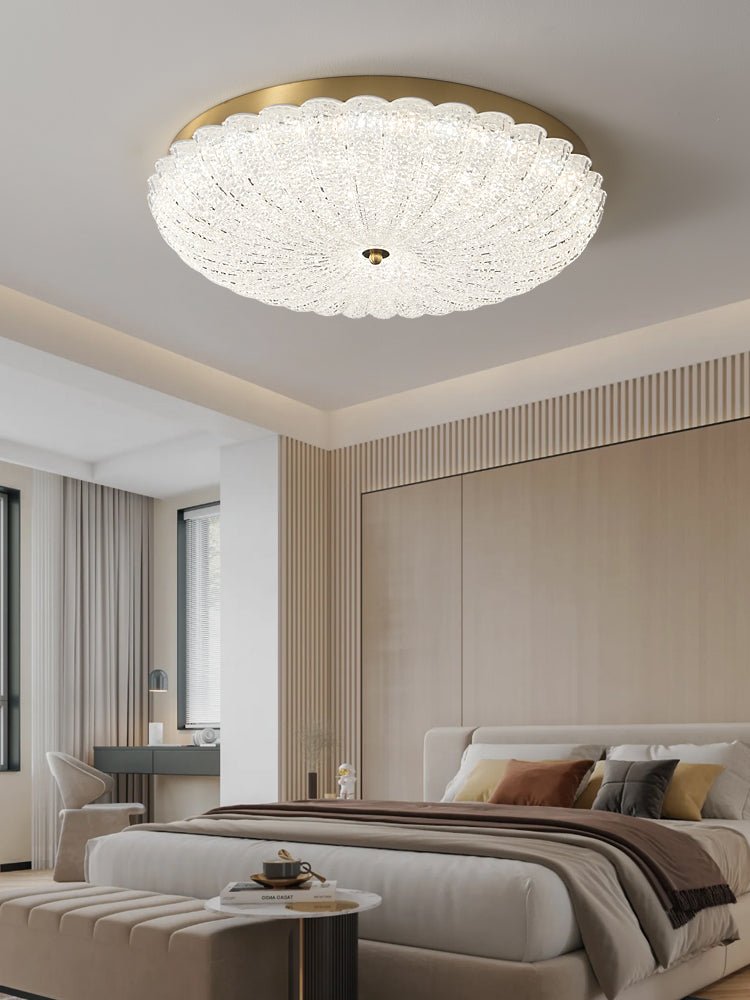 Celeria Premium Nordic Art Brass Glass Ceiling Lamp