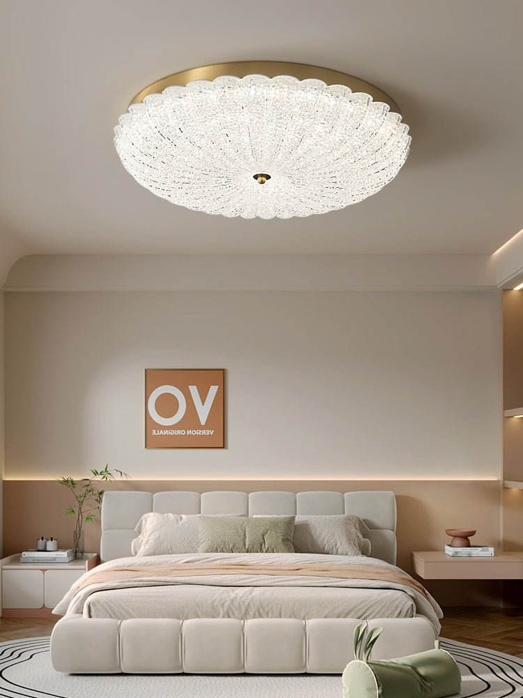 Celeria Premium Nordic Art Brass Glass Ceiling Lamp