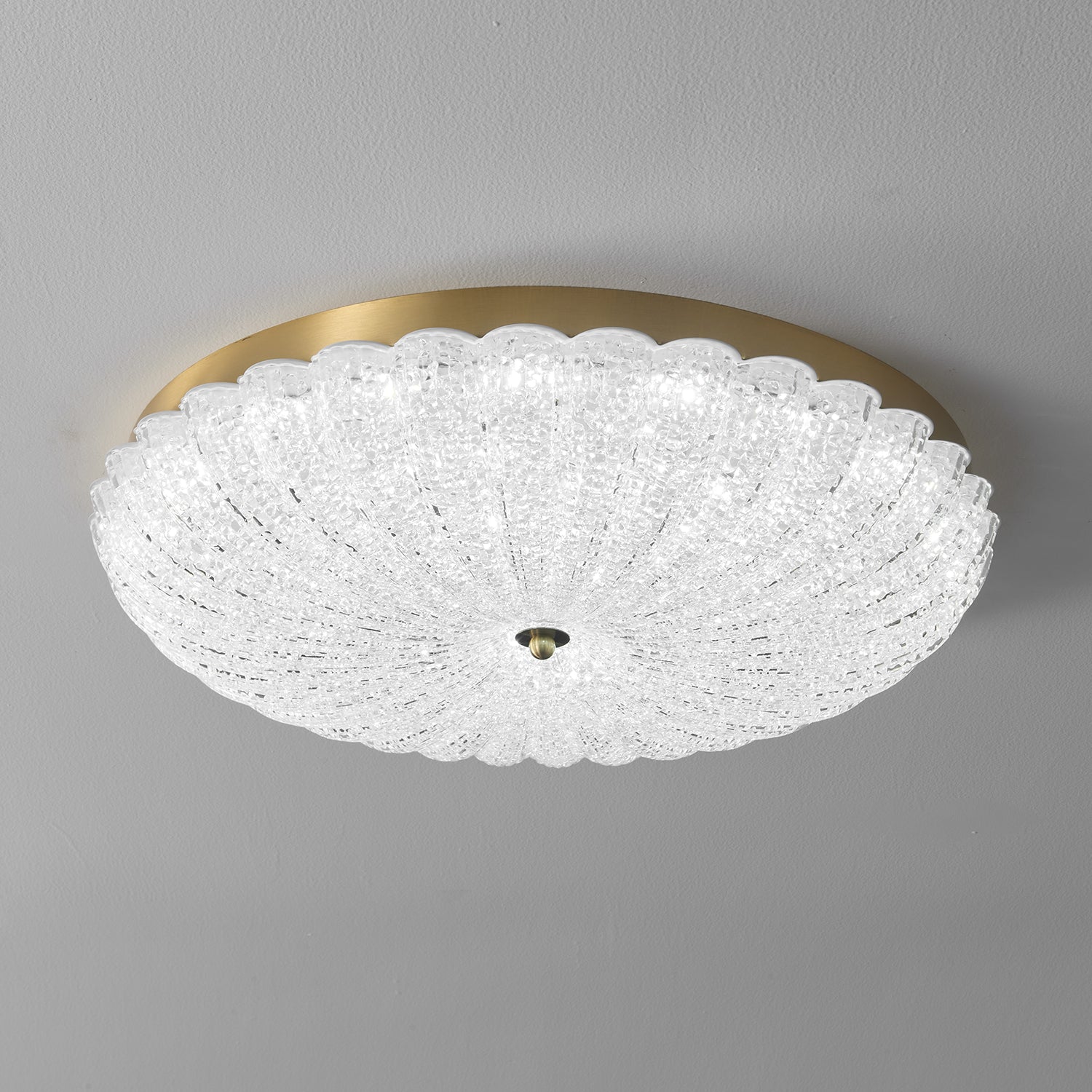 Celeria Premium Nordic Art Brass Glass Ceiling Lamp