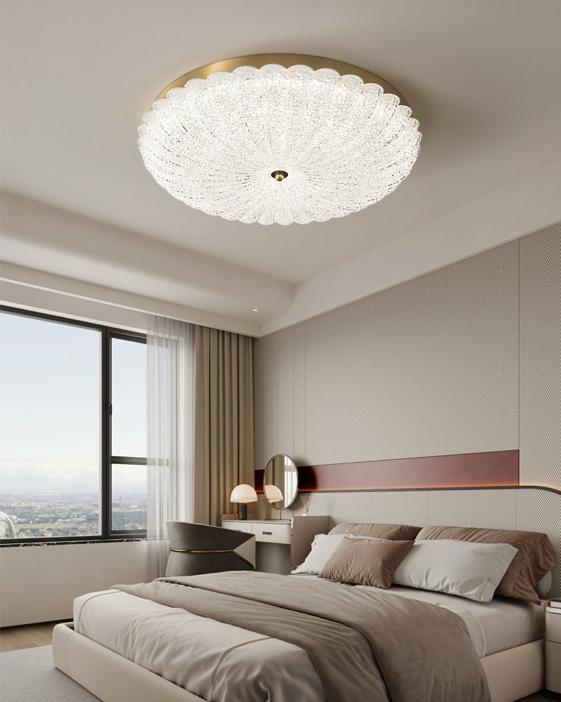 Celeria Premium Nordic Art Brass Glass Ceiling Lamp