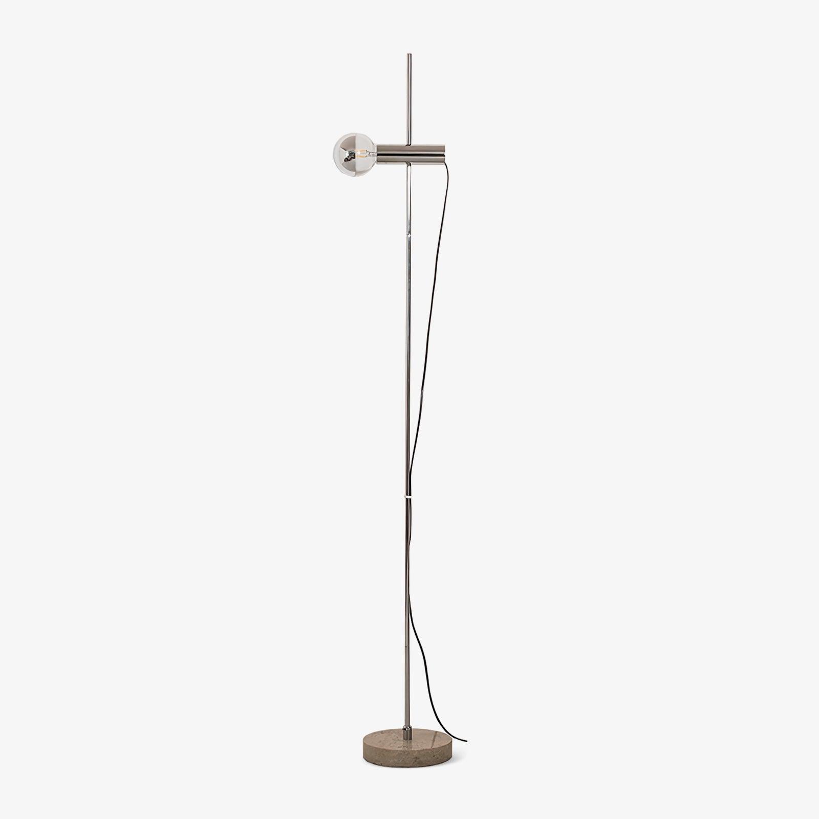 Orbital Industrial Marble Floor Lamp