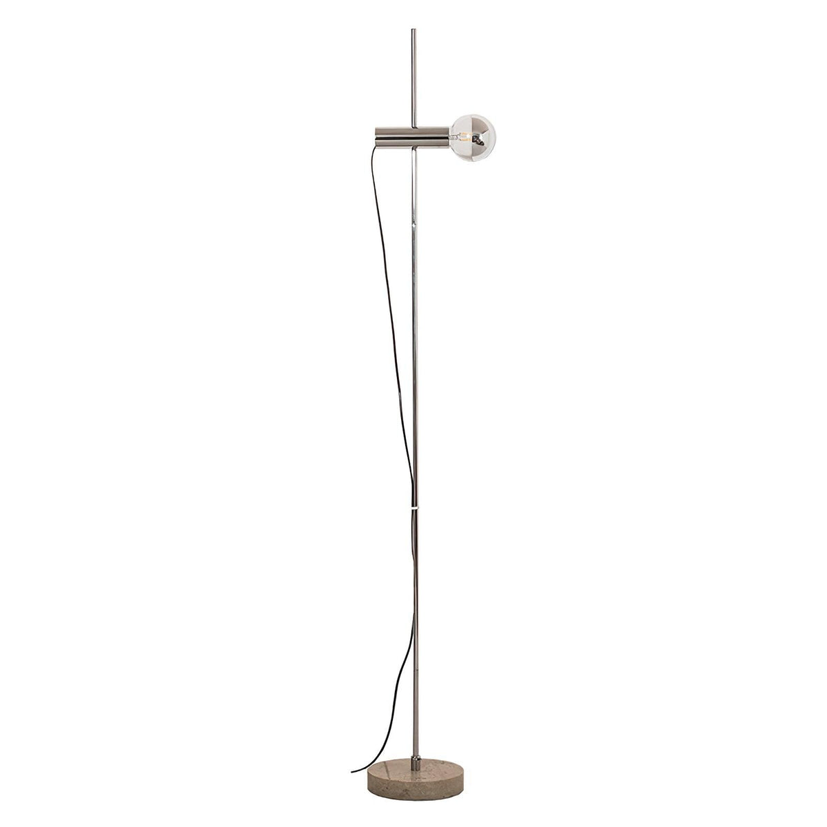 Orbital Industrial Marble Floor Lamp
