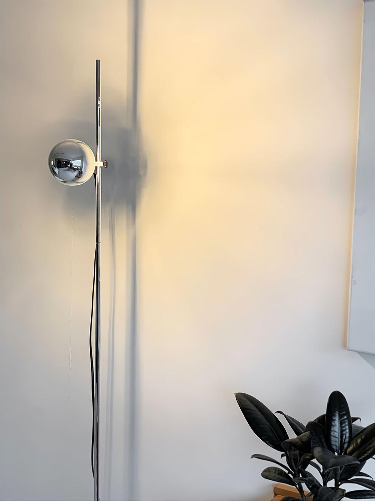 Orbital Industrial Marble Floor Lamp