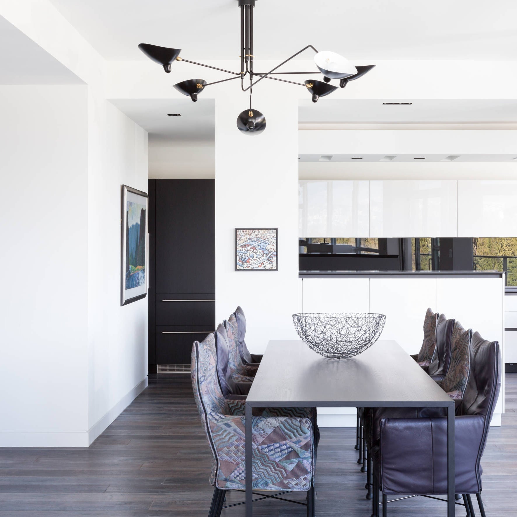 Wesley Minimalist Metal Ceiling Light Three Arm