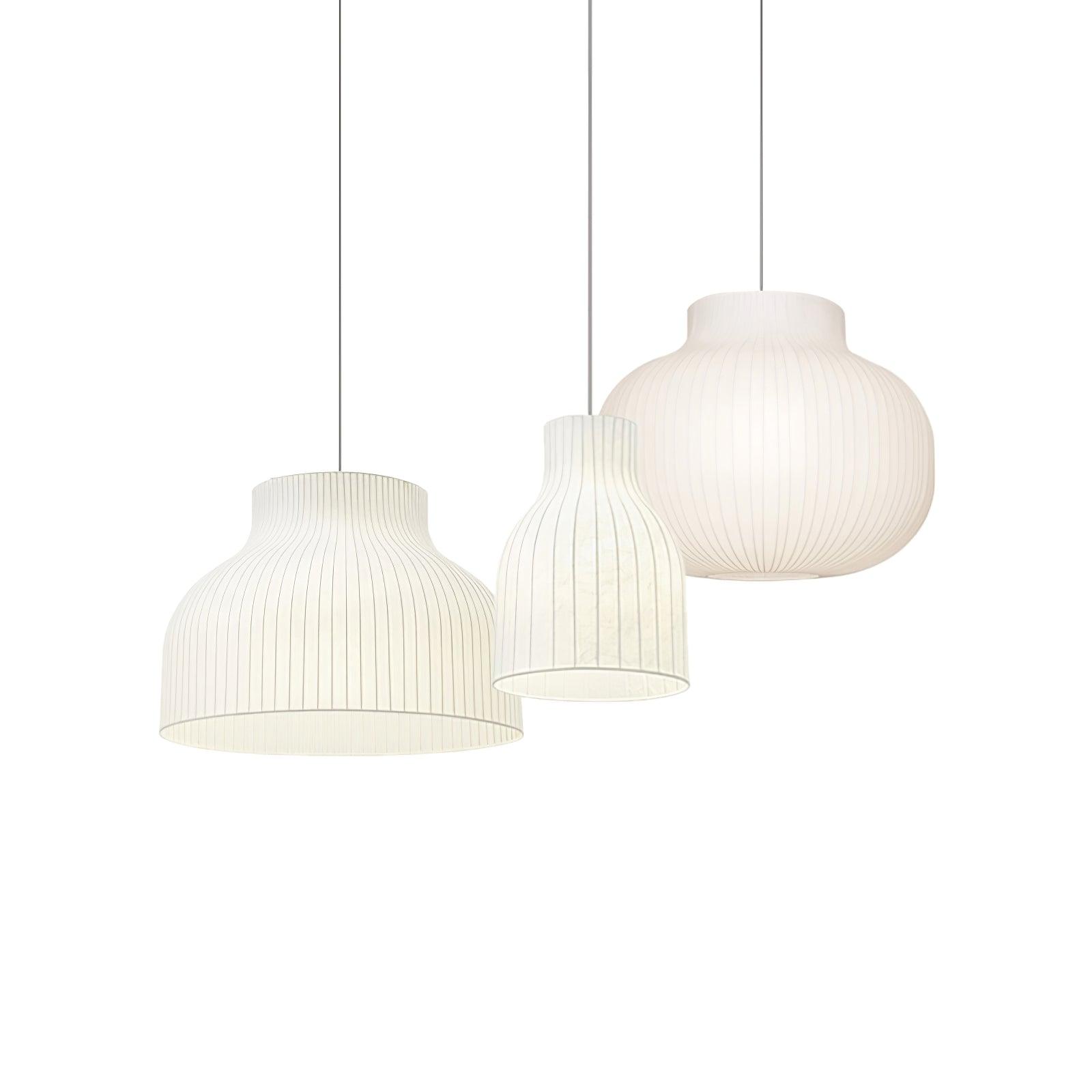 Teriivora Silk Ribbed Pendant Light