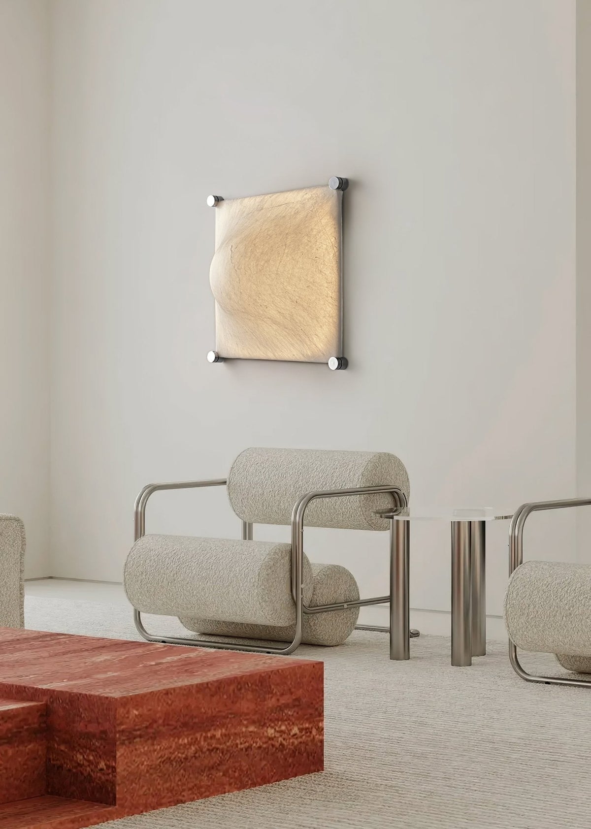 Panel Rustic Silk Wall Light