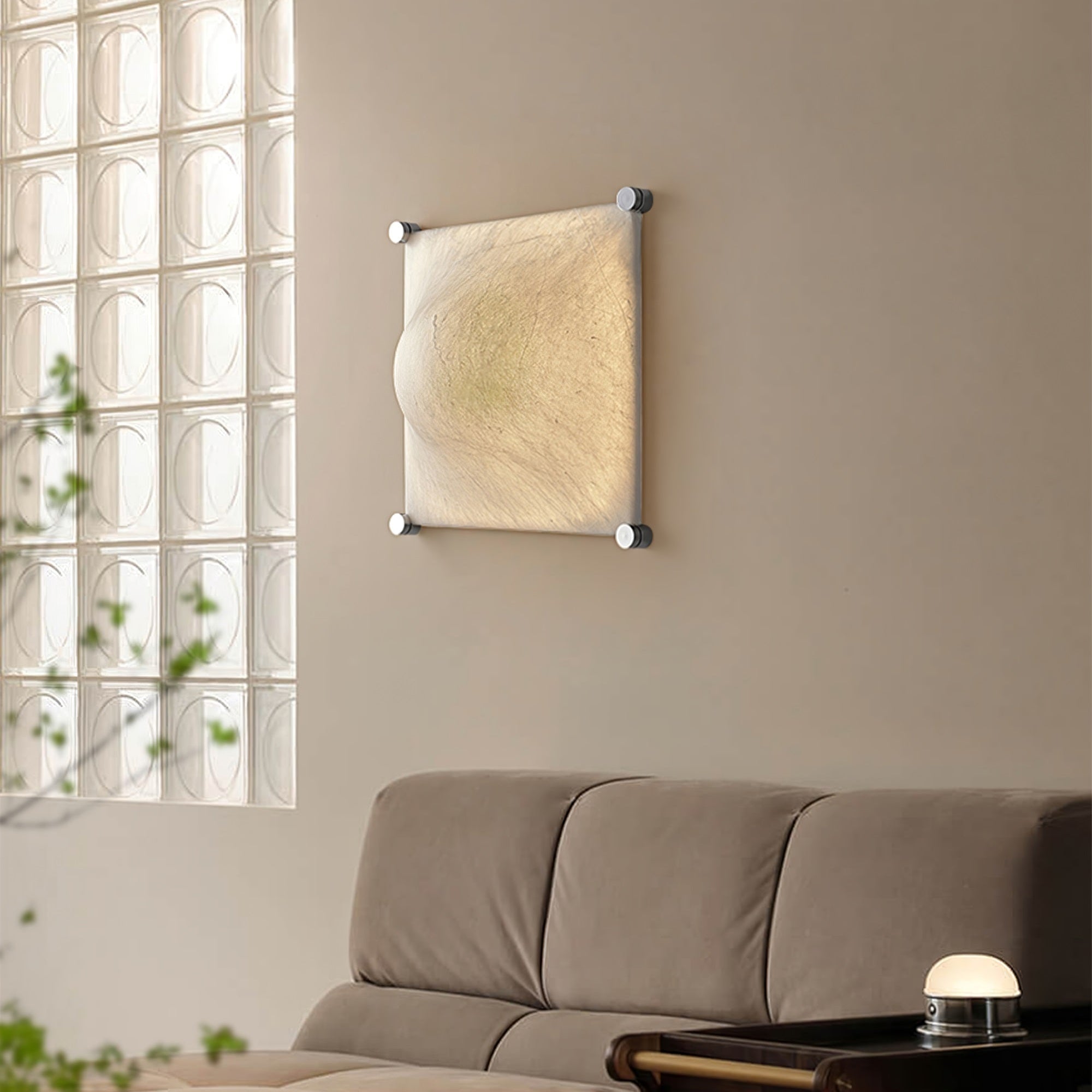 Panel Rustic Silk Wall Light