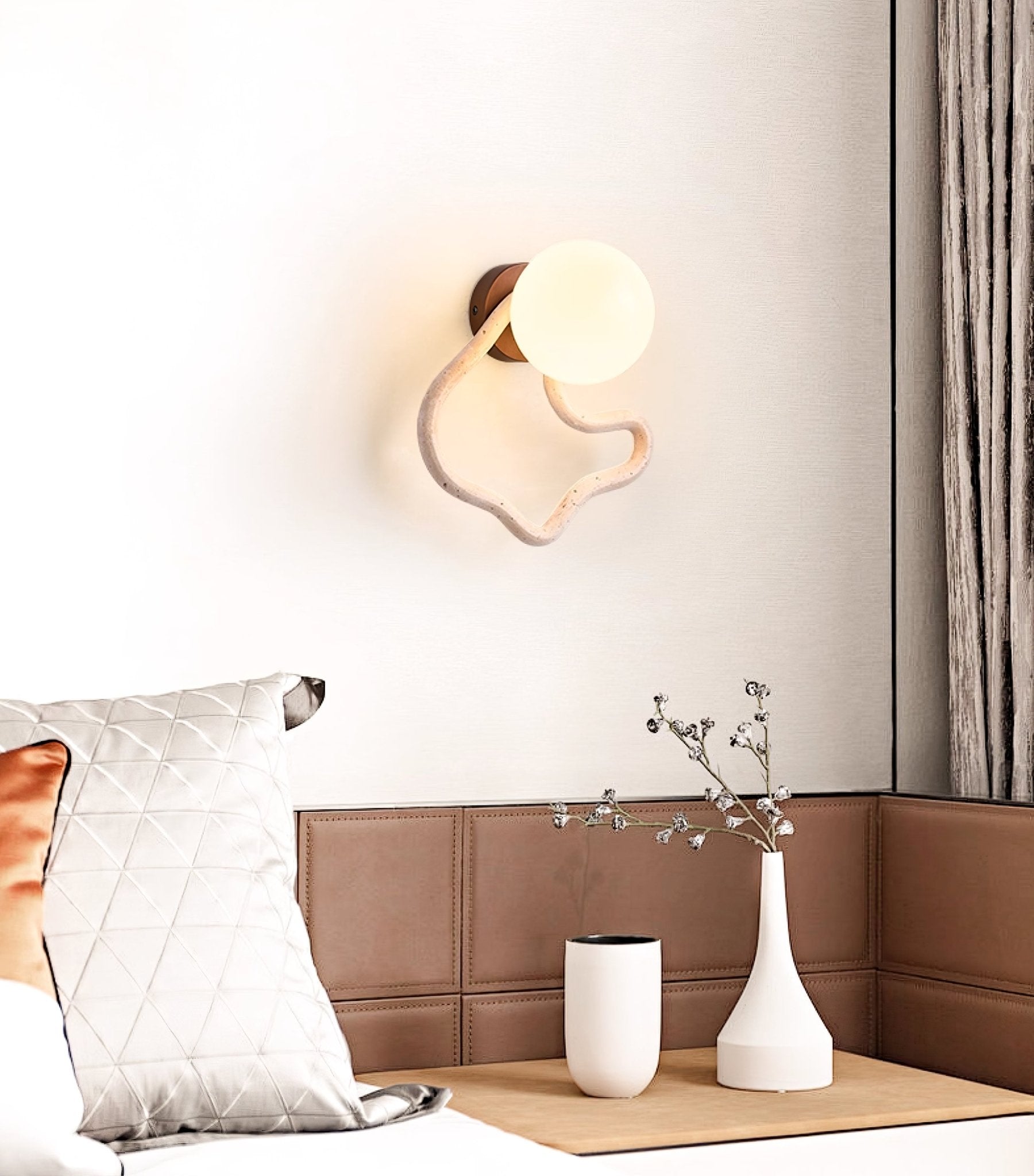 Cindor Travertine Wall Sconce
