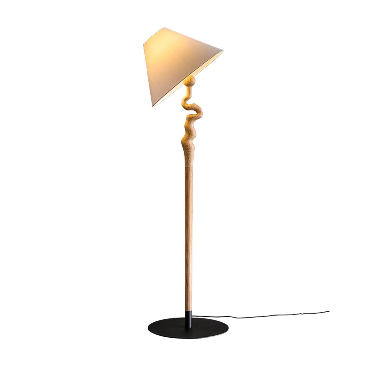 Avloril Artistic Wooden Floor Lamp