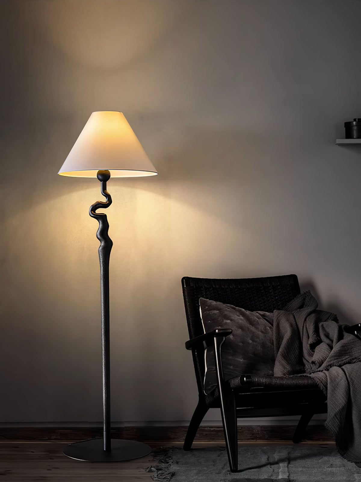 Avloril Artistic Wooden Floor Lamp