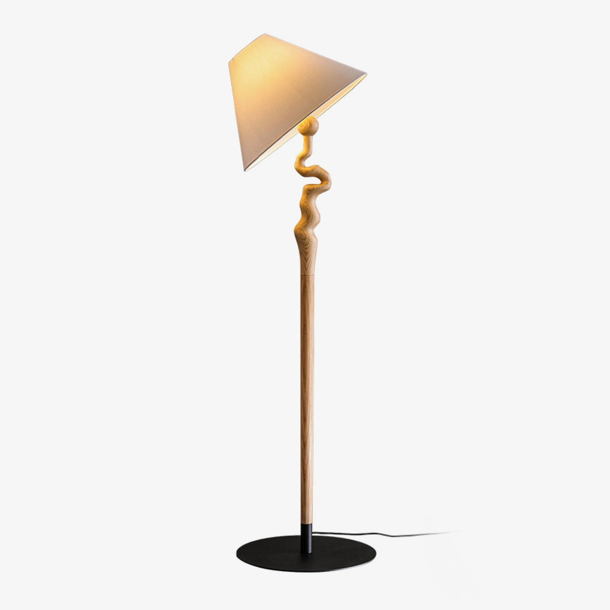 Avloril Artistic Wooden Floor Lamp